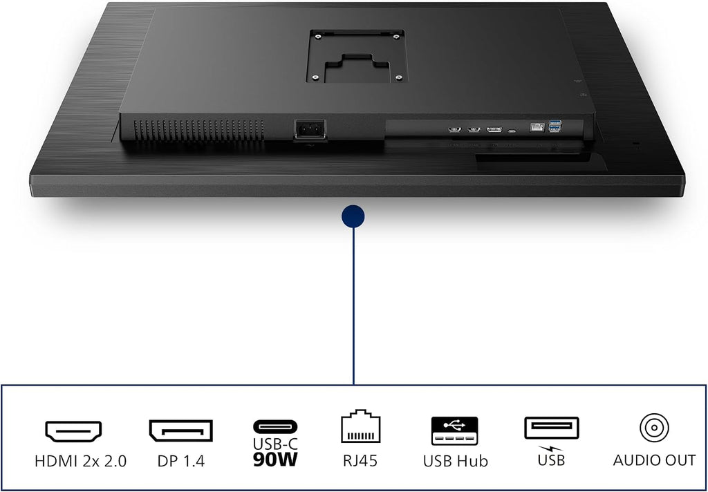 PHILIPS 32' 4K UHD monitor with USB-C docking (Renewed)