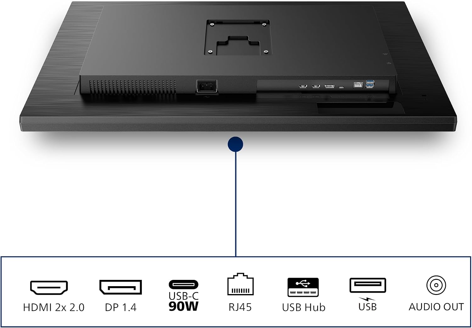 PHILIPS 32' 4K UHD monitor with USB-C docking (Renewed)