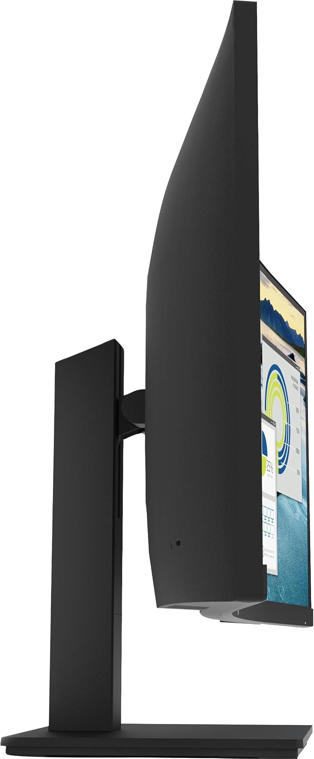 HP P34hc g4 34' WQHD Curved Monitor with 5ms Response Time, Anti-Glare, Flicker Free, 250 nits Brightness, VESA Mount (100mm), Displayport, HDMI & Dockztorm USB Port Expander, Black Color