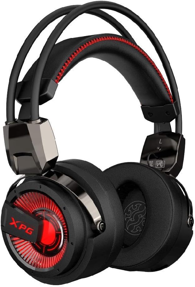 XPG Precog Gaming Headset with Mic Hi-Fidelity Dual Drivers 7.1 Virtual Surround Sound (XPG Precog), One Size