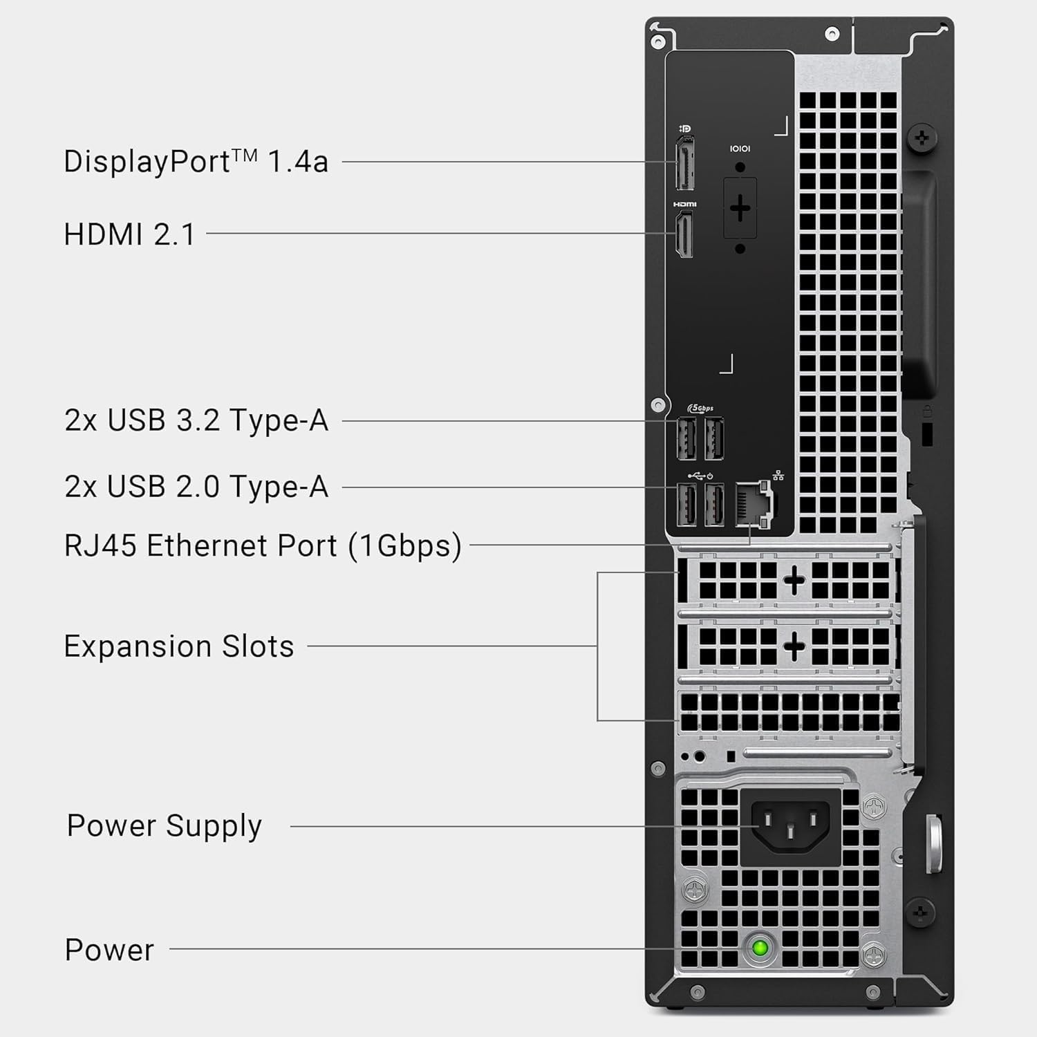 Dell 2025 ECS1250 Business Desktop - Intel Ultra 5-225(10Core, 10Threads), Ultra-Quiet Design, 16GB DDR5 RAM, 512GB PCIe SSD + 512GB Portable SSD, SD-Card Reader, Dual 4K Monitor Support, Windows11