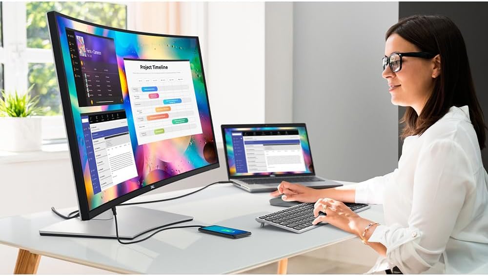 Dell UltraSharp U3824DW 37.5' 21:9 WQHD+ Curved USB-C Hub IPS LED Monitor