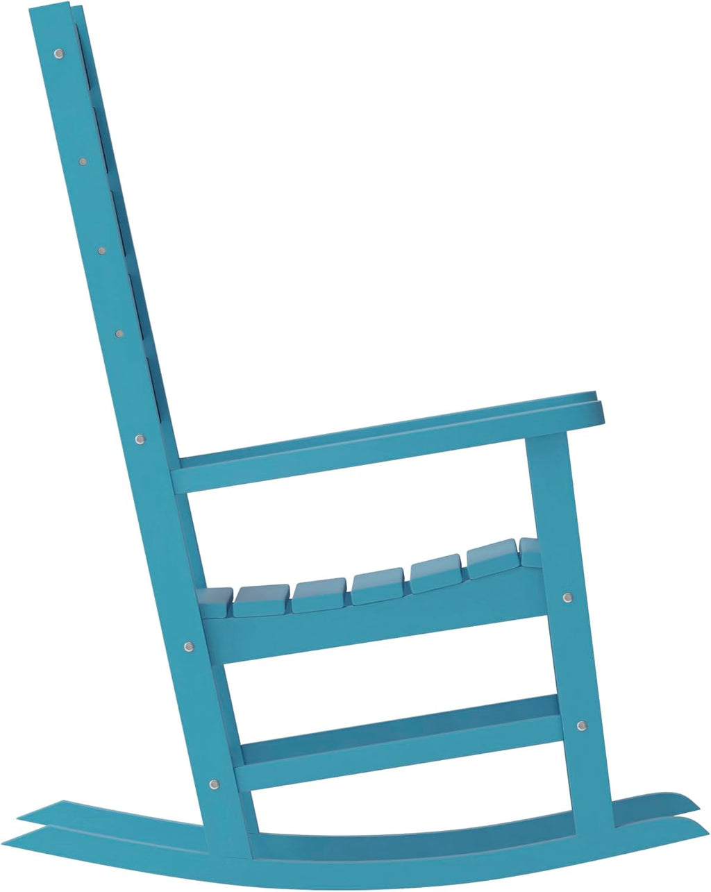 Flash Furniture Manchester Commercial Grade Outdoor Rocking Chair, All-Weather HDPE Indoor/Outdoor Rocker, Blue