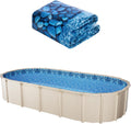 VEVOR 15 x 30 ft Oval Pool Liner, Unibead Above Ground Pool Liners, 52in Wall Height, Durable Standard Gauge Vinyl, Designed for Steel Sided Above-Ground Swimming Pools