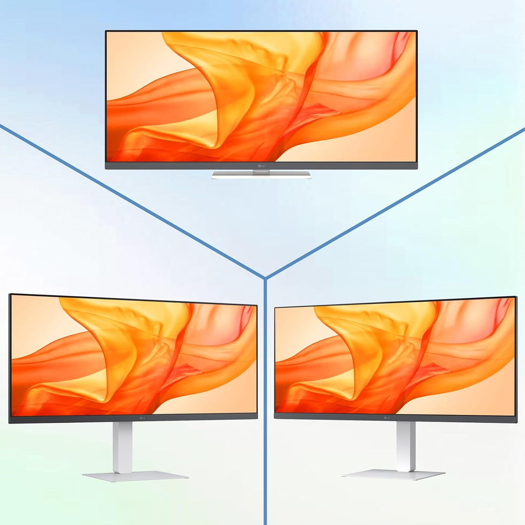 LG 34' UltraWide Monitor, 21:9 WFHD (2560 x 1080) IPS Display, 100Hz Refresh Rate, VESA DisplayHDR 400, HDR10, Flicker Safe, USB Type-C, HDMI, DisplayPort, Height/Swivel/Tilt Adjustable Stand, White