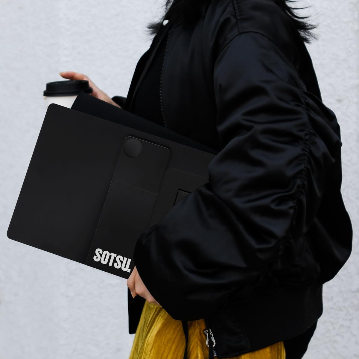 SOTSU FlipAction Pro 16' Gen2 Premium Portable Monitor | Super Compact | Pivot Rotate | 2560x1600 DCI P3 | 120Hz | 400 Nits | Full Metal CNC | Perfect Match for Mac and Windows (Universe Black)