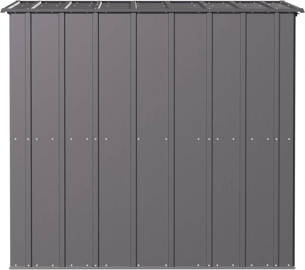 Arrow Sheds 6' x 4' Outdoor Steel Storage Shed, Grey