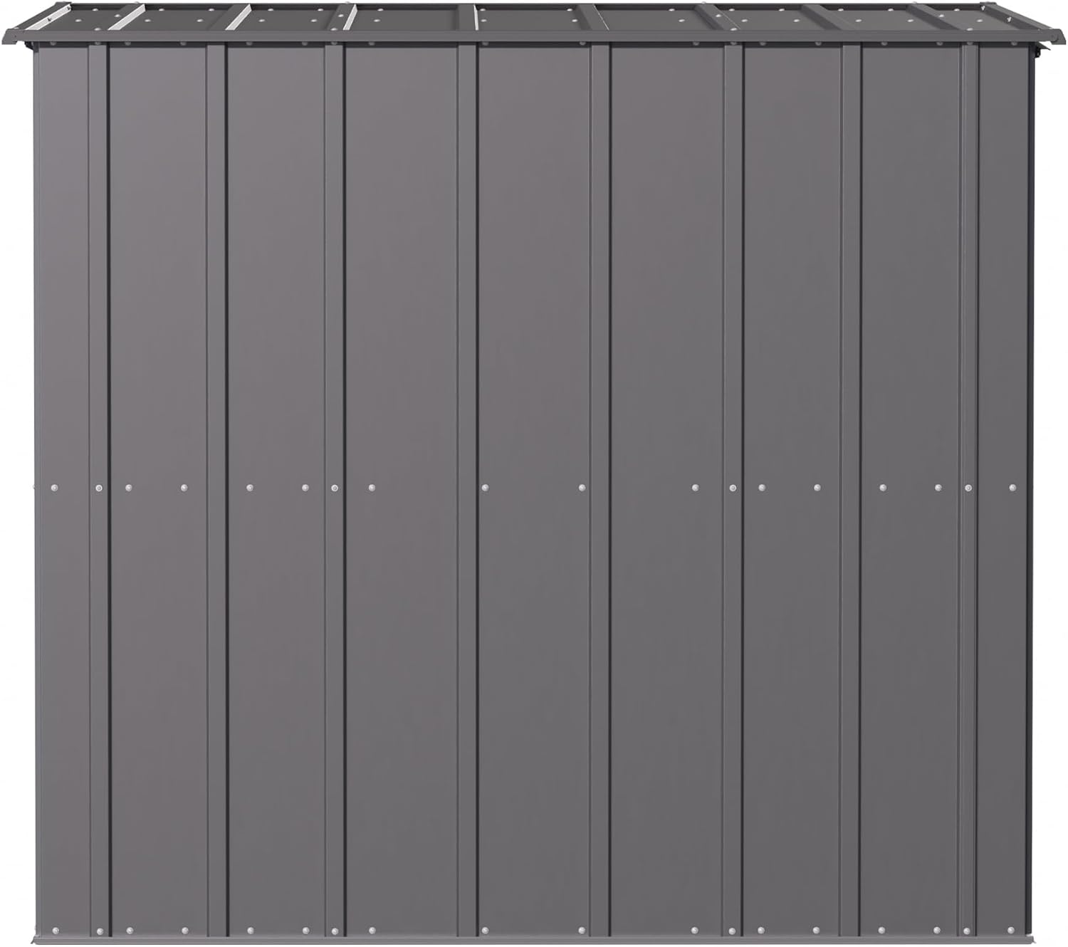 Arrow Sheds 6' x 4' Outdoor Steel Storage Shed, Grey