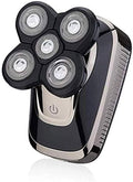 Wet & Dry Men's Shaver & Trimmer Grooming Kit, Facial Cleaning Brush, Beard Trimmer, Waterproof Electric Shaver for Men with Hair Clippers,Nose Hair Trimmer,Multifunctional Electric Razor