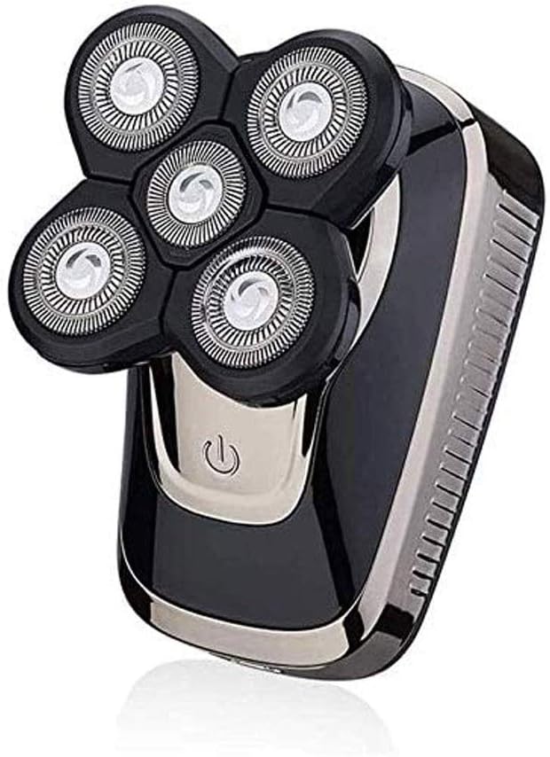 Wet & Dry Men's Shaver & Trimmer Grooming Kit, Facial Cleaning Brush, Beard Trimmer, Waterproof Electric Shaver for Men with Hair Clippers,Nose Hair Trimmer,Multifunctional Electric Razor