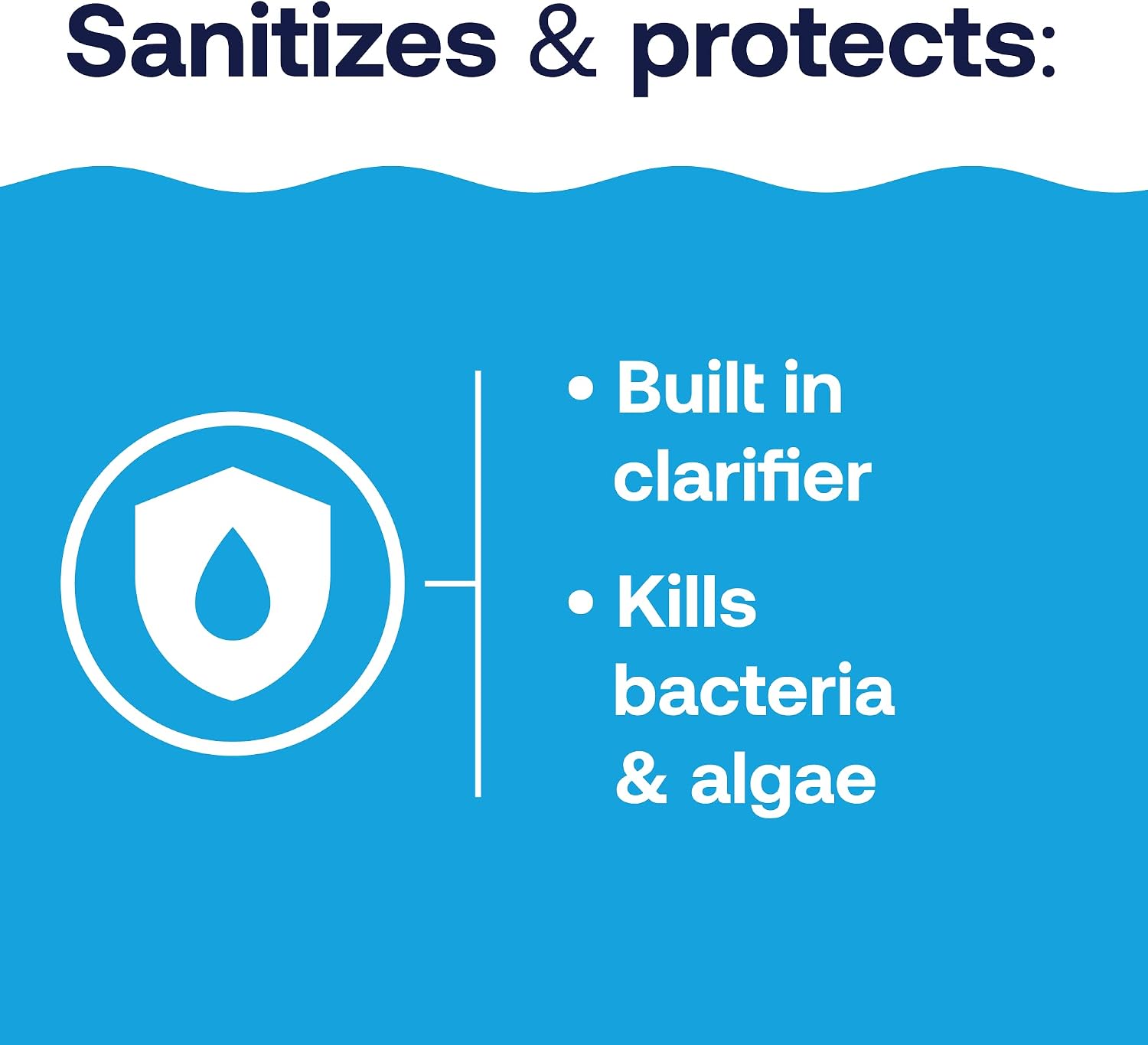 HTH 42055W Pool Care 3' Chlorine Tabs Advanced, Individually Wrapped Tablets - Swimming Pool Sanitizer with Clarifier & Algaecide, Destroys Bacteria & Algae, Delivers Clear Water All Season, 25 lbs