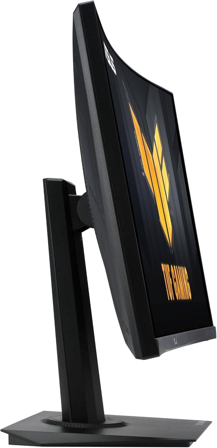 ASUS TUF Gaming 24' (23.6 inch viewable) Curved Monitor (VG24VQER) – FHD, 180Hz, 1ms, DCI-P3 90%, Extreme Low Motion Blur Sync, FreeSync, Shadow Boost, Eye Care, DisplayWidget Center, 3yr Warranty