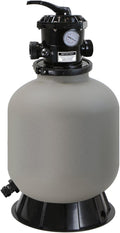 XtremepowerUS 16' Above Inground Swimming Pool Sand Filter System 7-Way Multi-Port Valve Pool Filter up to 21,000 Gallons with Stand