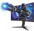 AOC C32G2 31.5' Curved Frameless Gaming Monitor FHD, 1500R Curved VA, 1ms, 165Hz, FreeSync, Height Adjustable, 3-Year Warranty