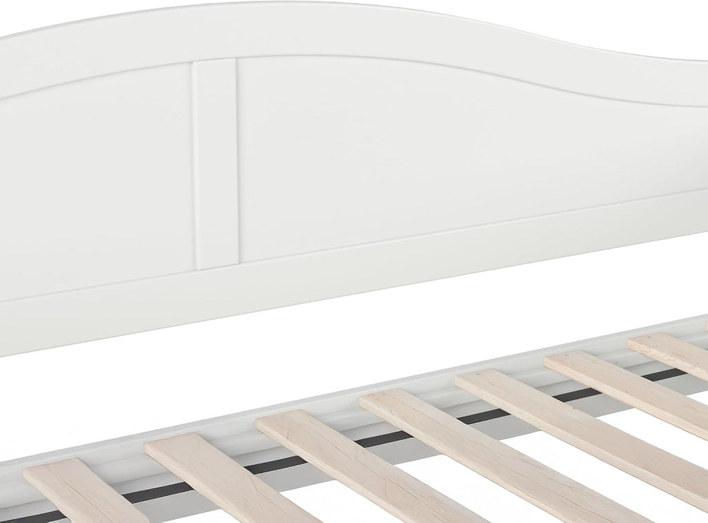 AFI, Acadia Twin Size Wood Daybed Frame with Twin Trundle, White