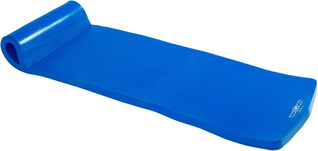 Wow Sports Dipped Foam Floating Mat - Blue - 6 ft - for Lakes & Pools - Versatile Adult Pool Float & Camping Pad