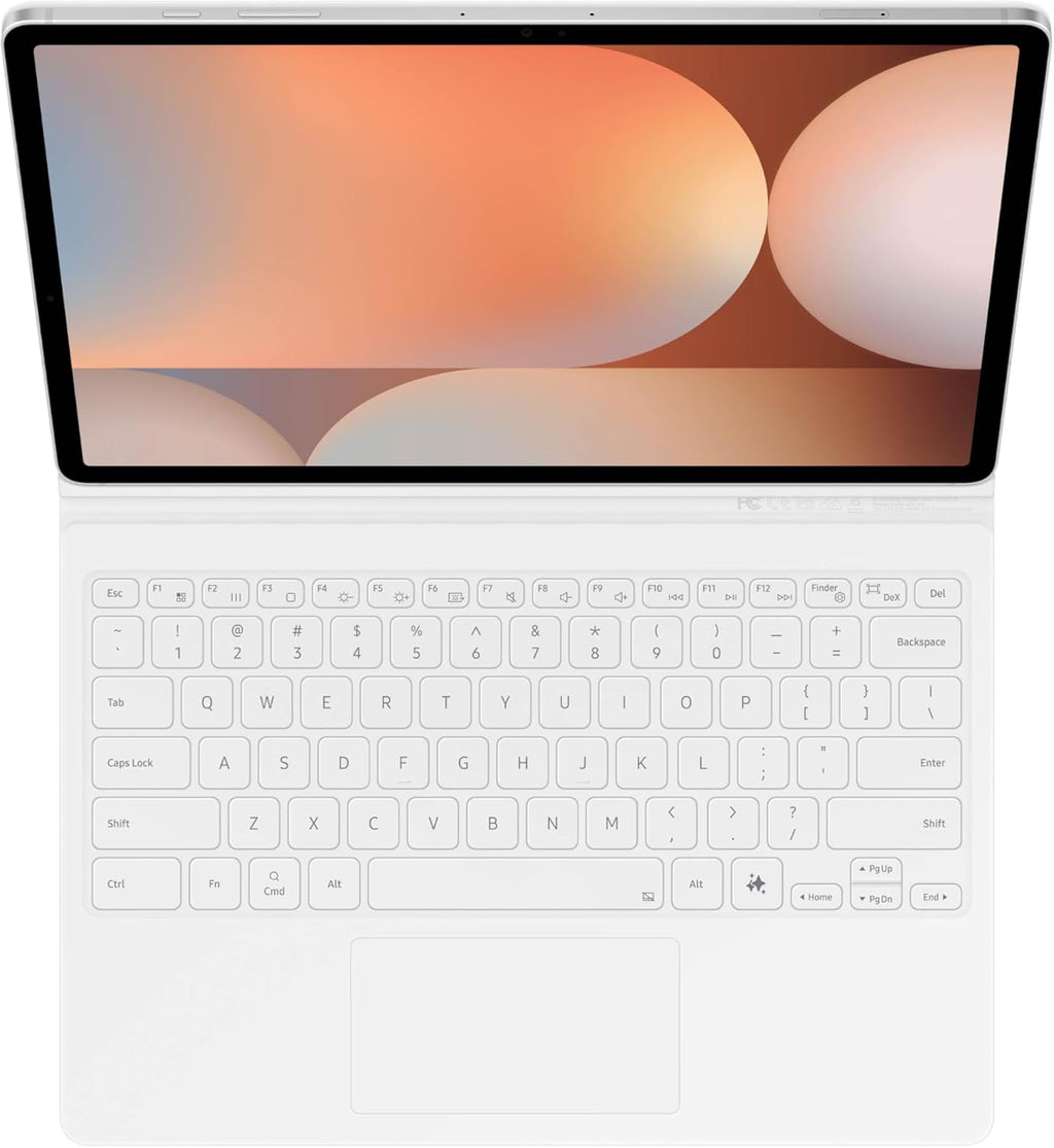 SAMSUNG Galaxy Tab S10+ Book Cover Keyboard AI Key, Detachable Platform, PC-Like Experience, Adjustable Viewing Angles, Wireless Keyboard Sharing, US Version, White