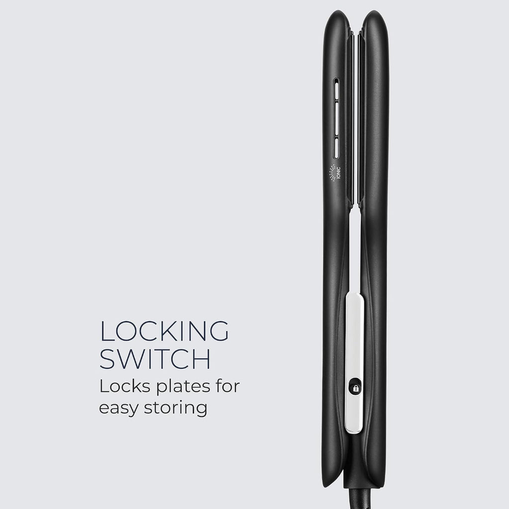 Neuro by Paul Mitchell Smooth+ 1.75' Ceramic Straightening & Styling Iron, Travel Flat Iron, Dual Voltage for Worldwide Use, Extra-Wide Plate Size for Faster Styling