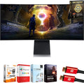 Samsung 34' Odyssey OLED G8 G85SD 175Hz 0.03ms Curved Gaming Monitor Bundle with Tech Smart USA Elite Suite 18, 2X 4K HDMI Cable & Deco Gear CPS Exclusive 26 Month Protection Pack (BEACH-CPS-261000)
