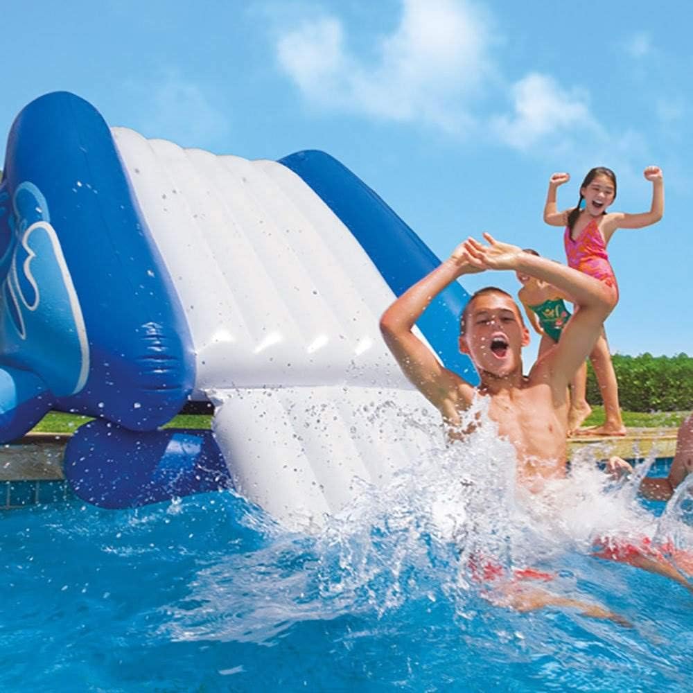 INTEX 3 Pack 58849EP Kool Splash Vinyl Inflatable Play Center Swimming Pool Water Slide with Built in Sprayers for Kids and Adults, Age 6 and Up