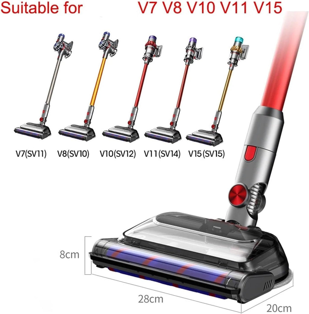 BeNtli Vacuum Cleaner Spare Parts，Electric Dry and Wet Floor Brush Heads，Home Floor Mop Heads，Compatible for Dyson V11 V7 V8 V10 V15