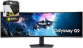 Samsung (Refurbished LS49CG954E 49 inch Odyssey G9 G95C DQHD 240Hz 1ms(GtG) DisplayHDR 1000 Curved Gaming Monitor Bundle with 2 YR CPS Enhanced Protection Pack (Renewed)