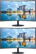 Samsung S39C 32-inch 1080P FHD Curved IPS LCD Monitor, 2-Pack Bundle with FreeSync, HDMI, DisplayPort, Speaker (S32C394EAN)
