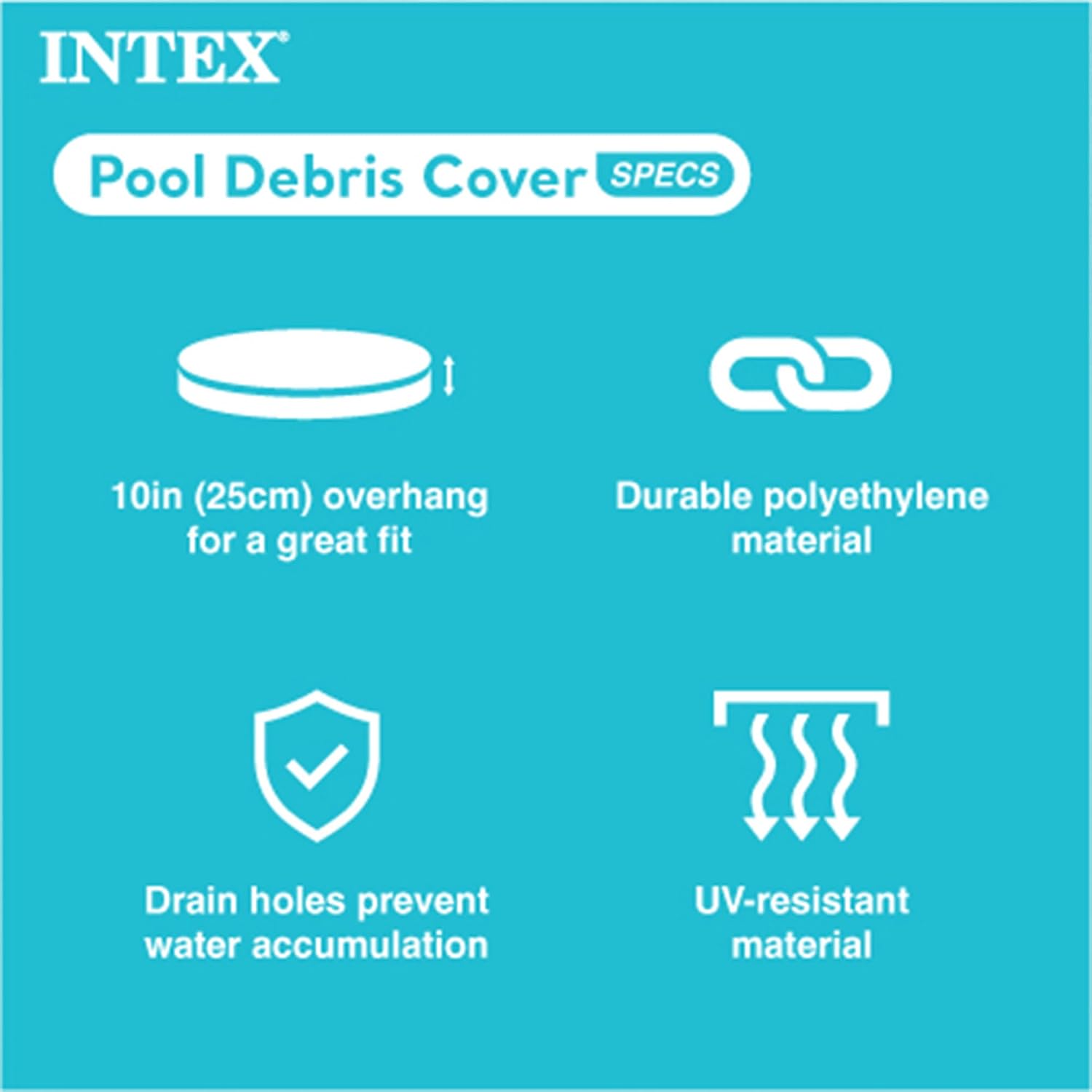 INTEX Pool Metal Frame 10'x30' Round Outdoor Swimming Pool Set with 330 GPH Filter Pump, Pool Cover, and Type H Filter Cartridge Replacements (6 pack)