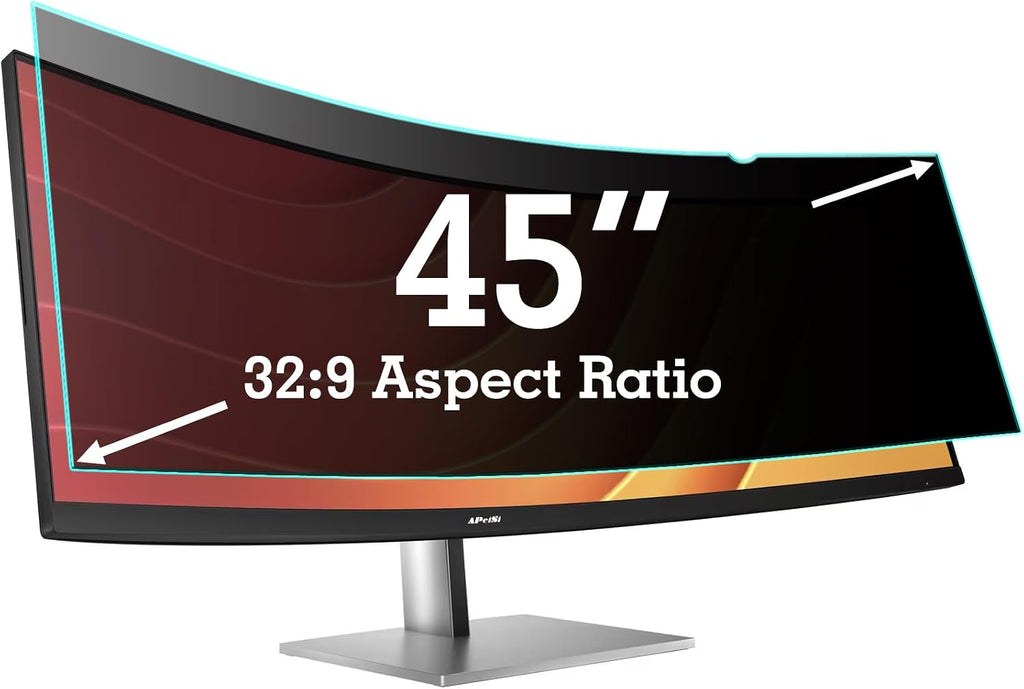 45 Inch Privacy Screen Filter for 32:9 Curved Ultrawide Gaming Monitor | Privacy Shield | Anti Glare | Anti-Blue Light | Eye Protection | Anti Spy | Computer Security Private Filter Protector