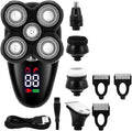 Head Shaver for Men, 5 in 1 Facial & Body Grooming Set Electric Shaver Hair Trimmer Beard Electric Razor for Men Bald Shaving Machine Digital LCD Display