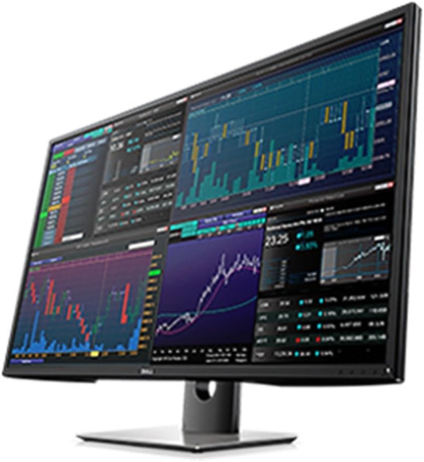 Dell 43' P4317Q Ultra HD 4k Multi Client Monitor, Black/Silver