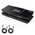 TESmart USB C 8K@60Hz KVM Switch 2 Laptops 1 Monitor, USB3.0 KVM Switch 2 Ports 4K@144Hz, Type C 60W Charging for Laptop, 1G Ethernet, EDID Emulators, Hotkey Switch, ADI Chip for Gaming & Home Office