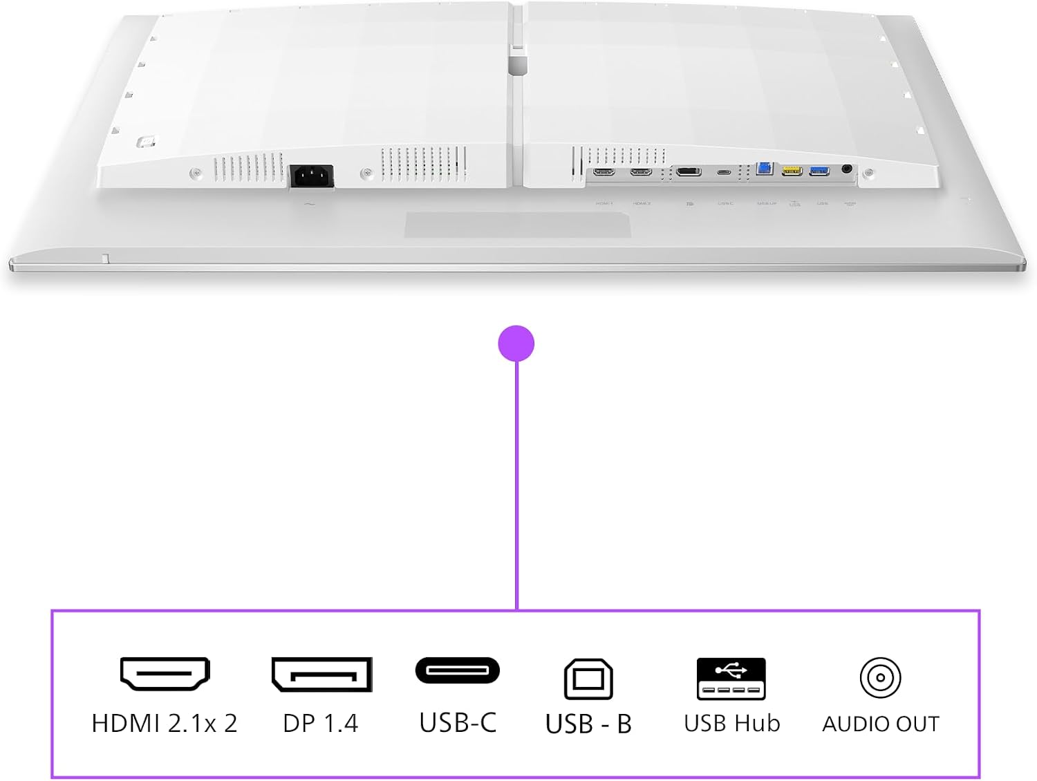 Philips M2N8900/00 Computer Monitor 86.4 Cm (34') 3440 X 1440, W128924222 (86.4 Cm (34) 3440 X 1440 Pixels Wide Quad Hd OLED White)