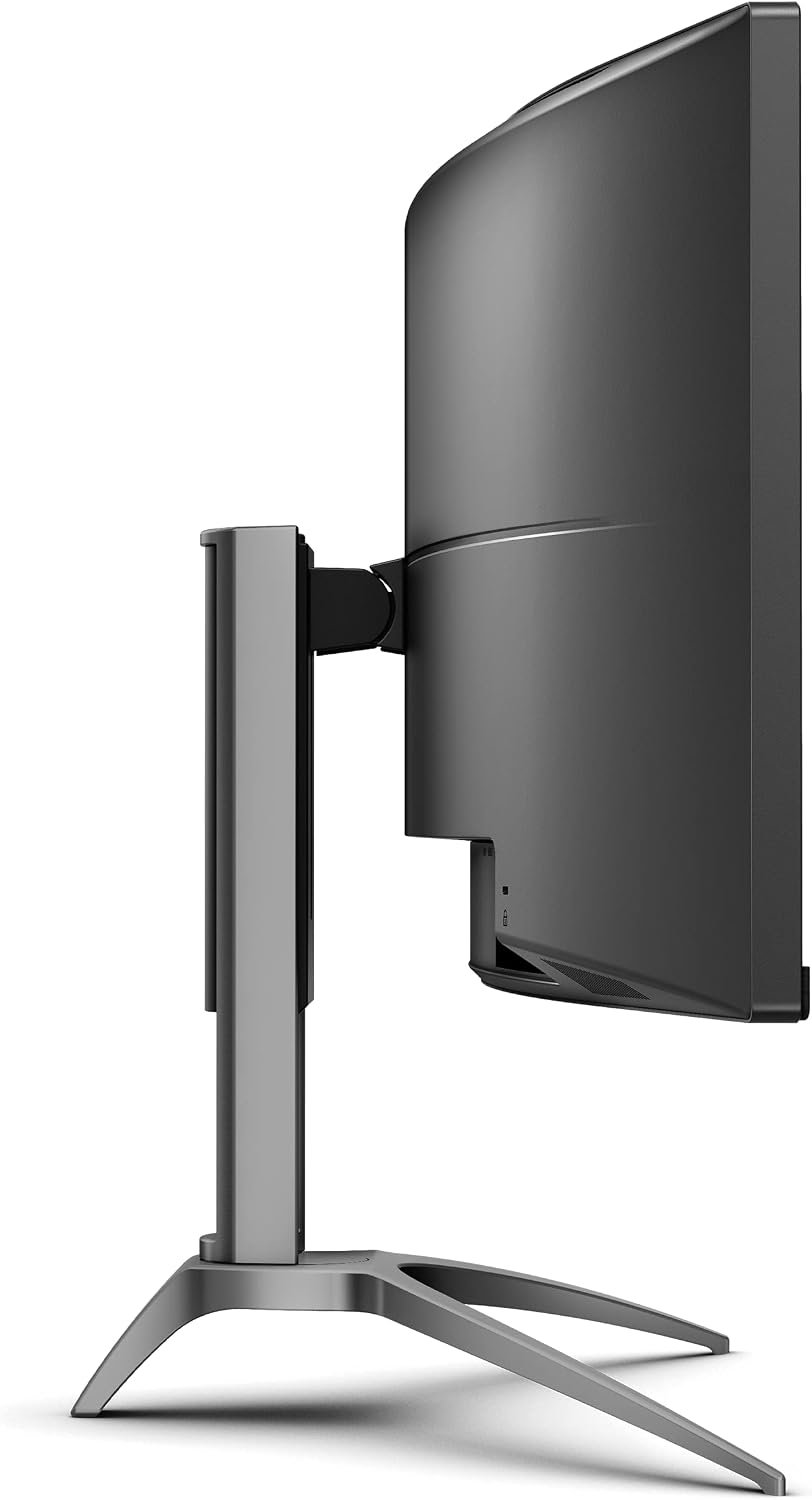 AOC Agon Curved Gaming Monitor 49' (AG493UCX), Dual QHD 5120x1440 @ 120Hz, VA Panel, 1ms 120Hz Adaptive-Sync, 121% sRGB, Height Adjustable, 4-Yr Zero Dead Pixels Manufacturer Guarantee