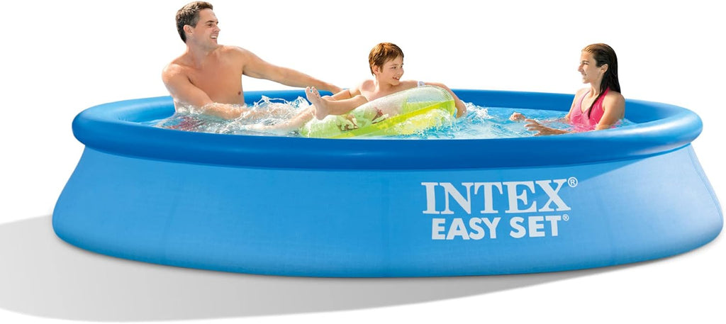 Intex 28117EH Easy Set Inflatable Swimming Pool Set: 10ft x 24in – Includes 330 GPH Cartridge Filter Pump – Puncture-Resistant Material – 813 Gallon Capacity – 18in Water Depth