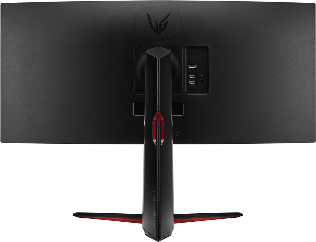 LG 34 inch Ultragear Curved Gaming Monitor, 160Hz, 5ms, QHD 21:9 (3440x1440) VA with HDR 10 Compatibility, AMD FreeSync Premium, Black, with 5ave HDMI Cable