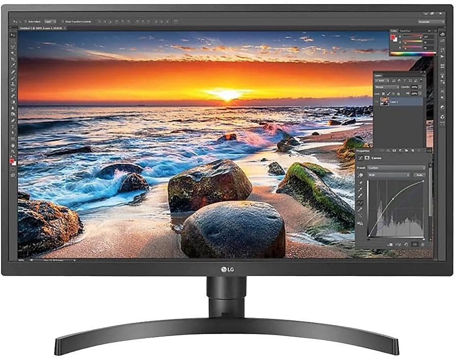 LG 27' 27BL55U-B IPS HDR UHD 4K Monitor (3840 x 2160) with Radeon FreeSync™ Technology, Game Mode, On Screen Controls, Ergonomic Stand & HDCP 2.2 Compatible