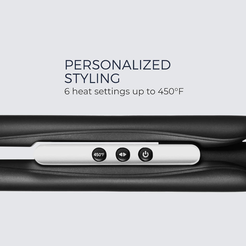 Neuro by Paul Mitchell Smooth+ 1.75' Ceramic Straightening & Styling Iron, Travel Flat Iron, Dual Voltage for Worldwide Use, Extra-Wide Plate Size for Faster Styling