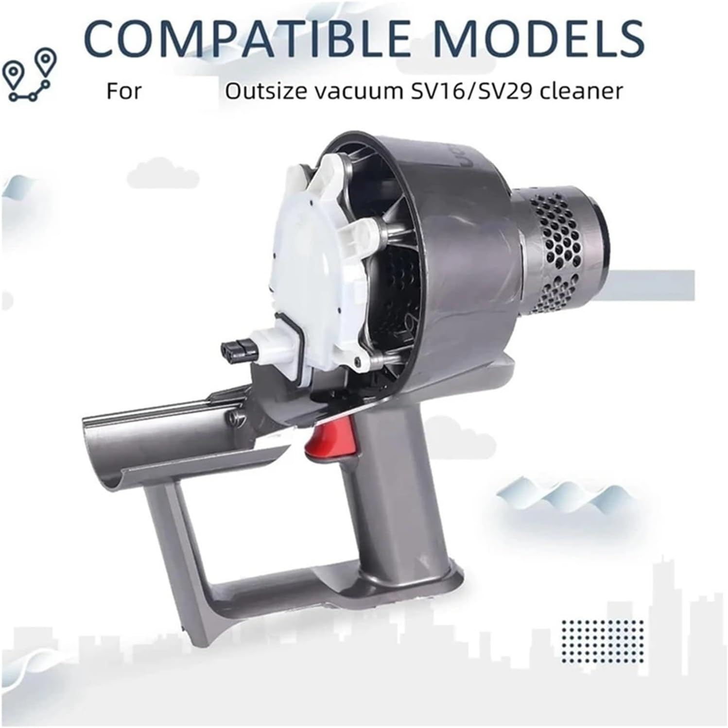 Main Body Replacement Parts, Motor Components. Compatible for Dyson V11 SV16 SV29. Vacuum Cleaner Parts Host, Handle Housing