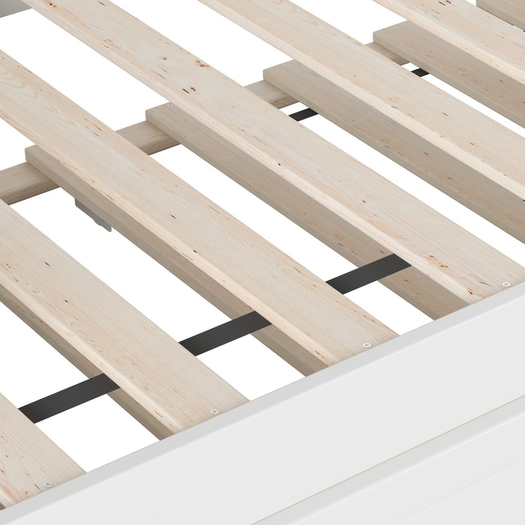AFI, Acadia Twin Size Wood Daybed Frame with Twin Trundle, White