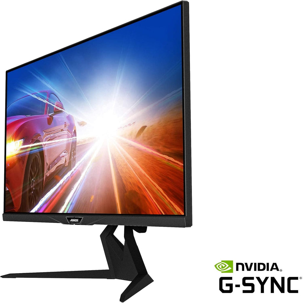 AORUS FI32Q 32' 1440p HBR3, NVIDIA G-SYNC Compatible, Exclusive Built-in ANC, KVM, 2560x1440 Display, 1ms Response Time, 94% DCI-P3, 1x DisplayPort 1.4, 2X HDMI 2.0, 2X USB 3.0, 1x USB C (Renewed)