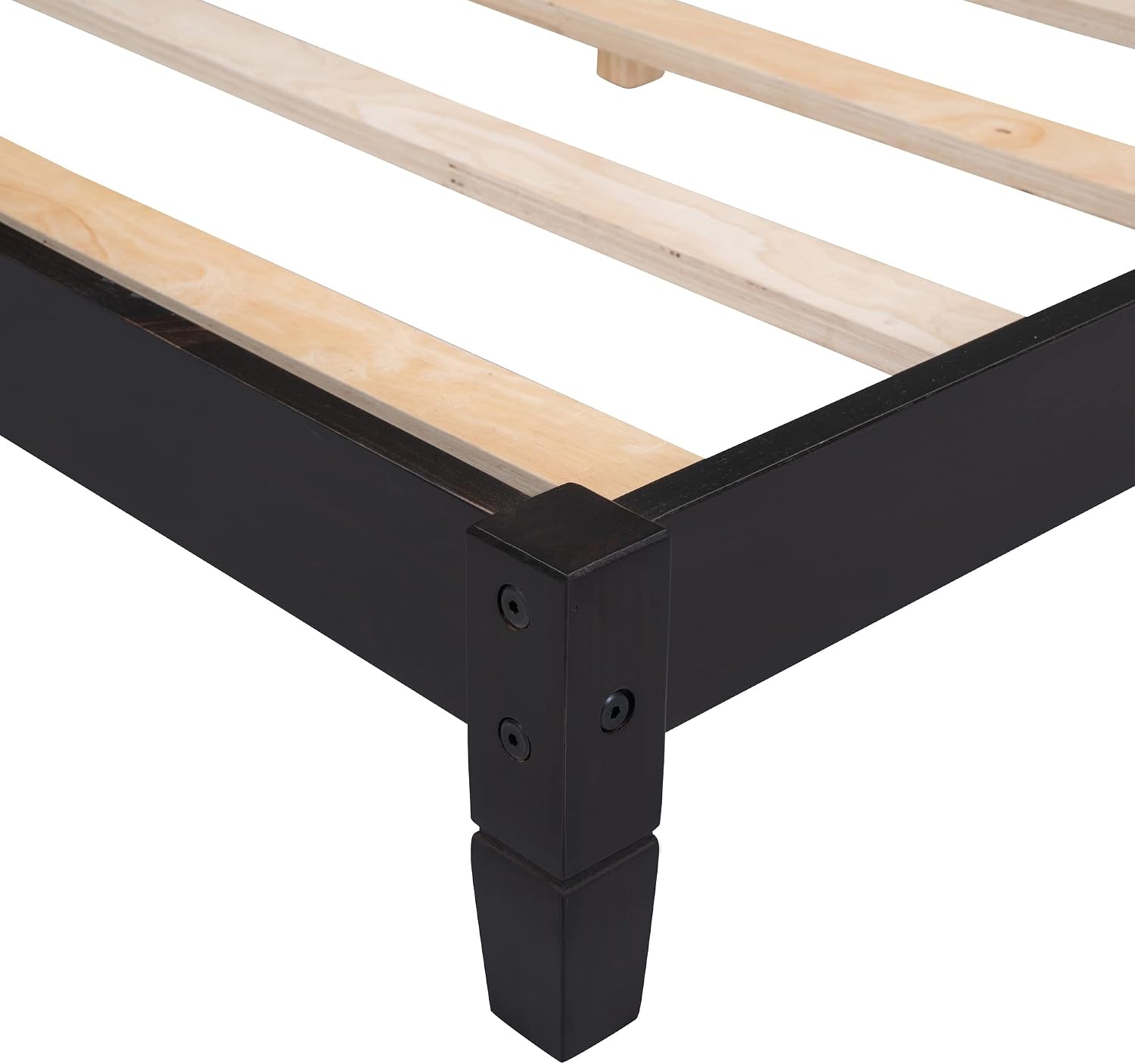 Merax Full Size Daybed Espresso Wood Sofa Bed