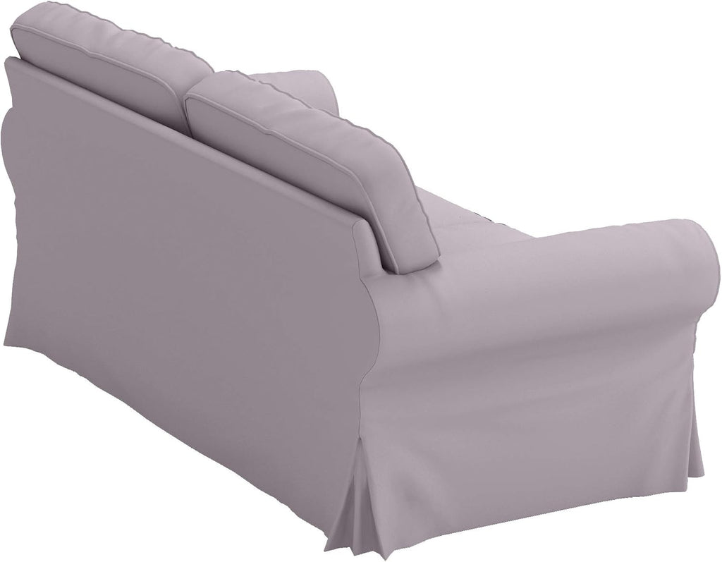 Sofa Covers Compatible with IKEA Ektorp 3 Seat Sofa Slipcovers (Polyester Flax Light Gray, Ektorp Loveseat)