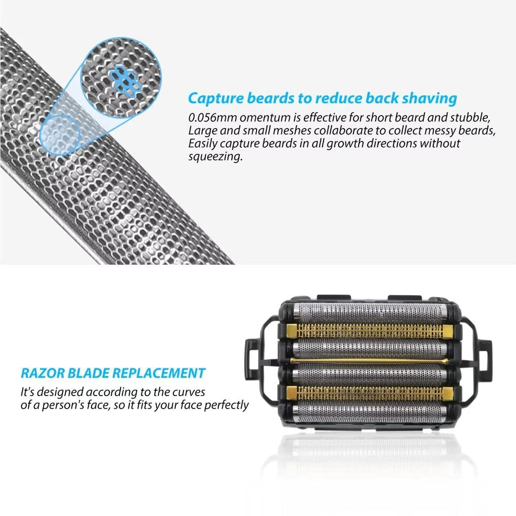WES9600P Men's Electric Razor Replacement Inner Blade & Outer Foil Set with ARC6 6-Blade Shaver for Panasonic, Compatible ES-LS9A-K and ES-LS8A-K