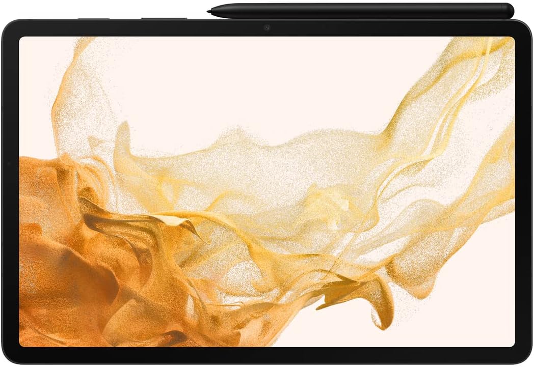 Samsung Galaxy Tab S8 Android Tablet, 11' LCD Screen, 128GB Storage, DeX Productivity, Qualcomm Snapdragon, S Pen Included, All-Day Battery Ultra Wide Camera, Graphite (Renewed)