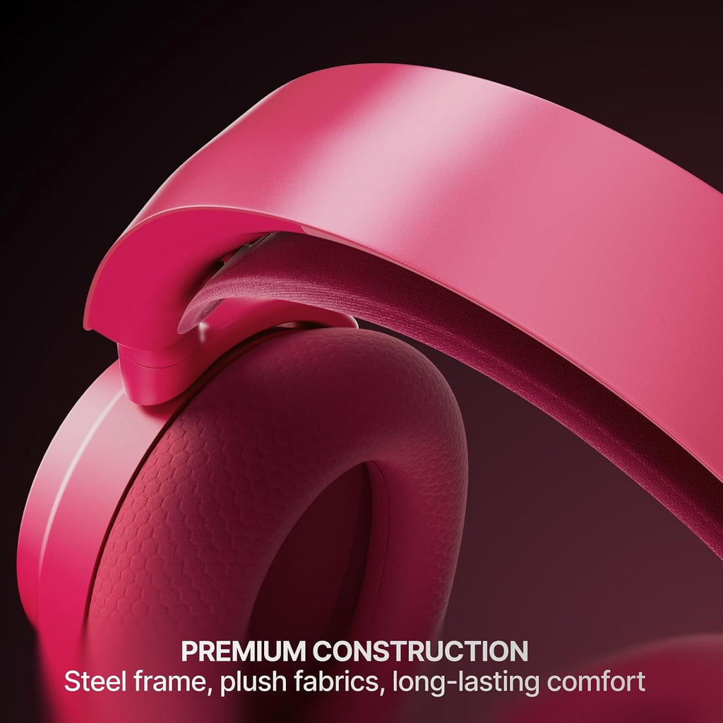 SteelSeries Arctis Nova 7X Wireless Gen 2 Gaming Headset - Real-Time App Control, 50+ HR Play, Neodymium Drivers, Mix 2.4GHz/Bluetooth, Xbox, PC, PS5/PS4, Switch 1/2, Mobile - Magenta