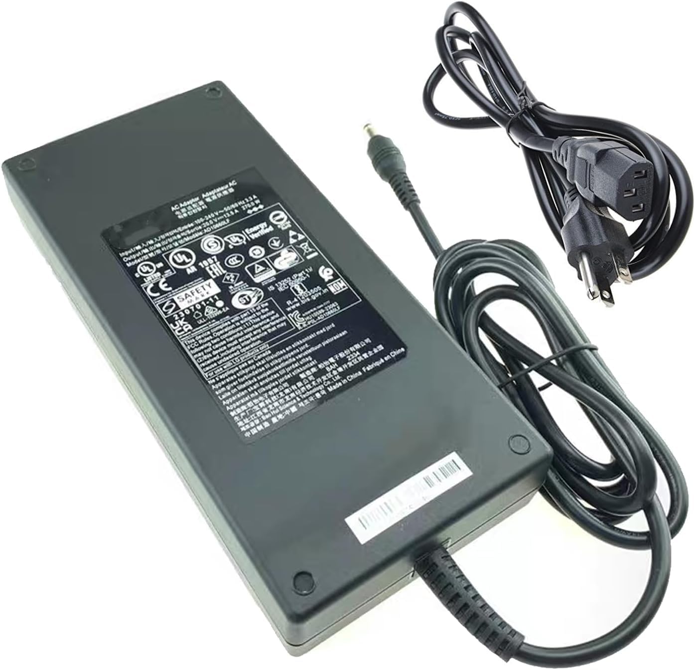 OEM UL 20V 13.5A 270W AC/DC Adapter Compatible with LG 45GS95QE 45GS96QB B 45GS95QEB 45GS96QBB 45' Ultragear OLED WQHD Curved Gaming Monitor AD10660LF 20 V 13.5 A Power Supply Cord Charger