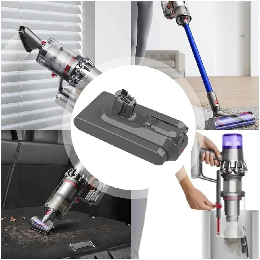 25.2V 6000mAh/8000mAh Replacement Battery V11 Vacuum Cleaner - Compatible with Dyson SV15, SV16, SV17, SV18, SV22 High Performance and Long Lasting Power(8000mAh)