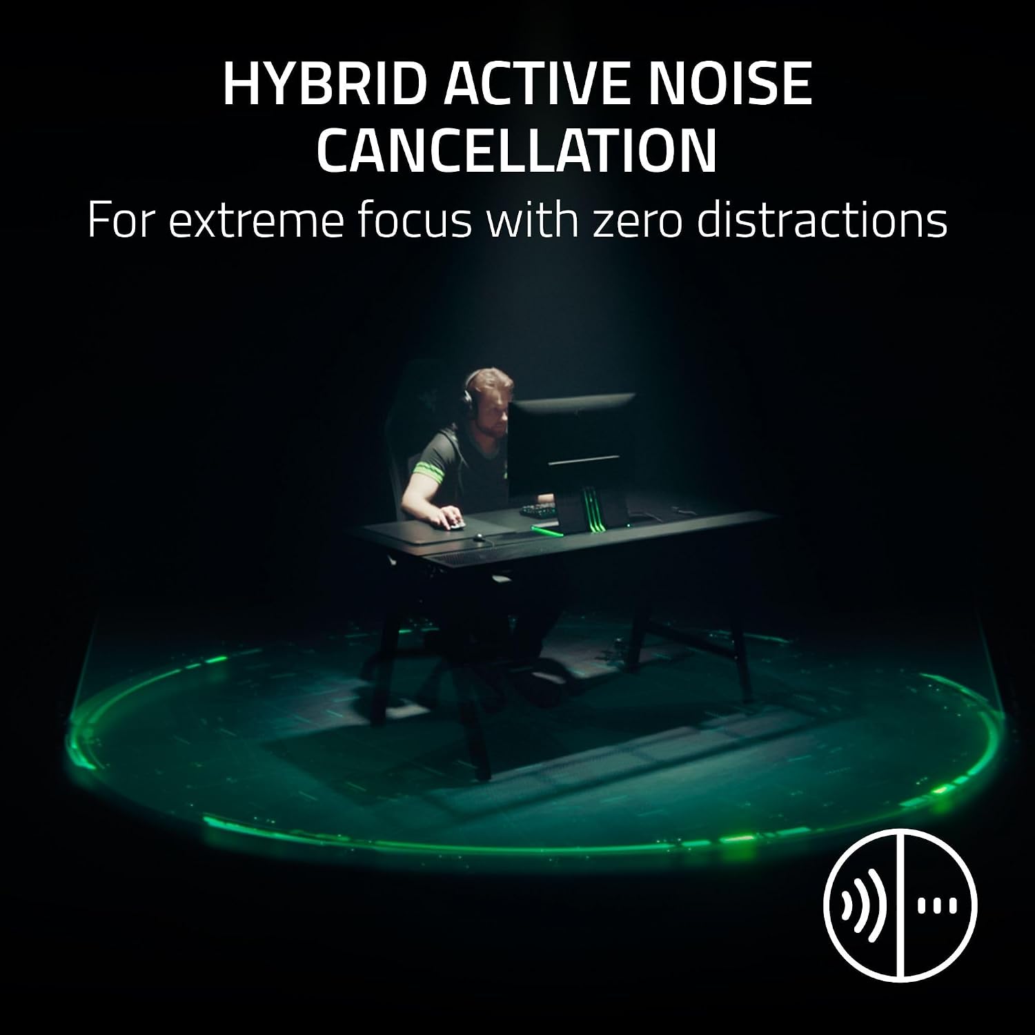 Razer BlackShark V3 Pro Wireless ANC Gaming Headset for PS5: Full Band Mic - 50mm Drivers - 2.4 GHz, Bluetooth, 3.5mm - Works with PC, Mac, Nintendo Switch, Smartphone - Long Battery Life - White