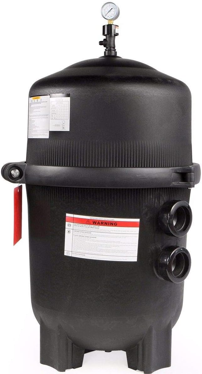 XtremepowerUS 425 SQ/FT Pool Cartridge Filter In-Ground Above Ground Swimming Pool and Spa Filter System (4-Pieces Filter Set) 2' Inlet/Outlet Fitting